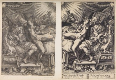 Mars och Venus, 1543. av Enea Vico