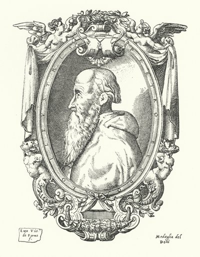 Pietro Bembo, italiensk forskare, poet och kardinal av Enea Vico
