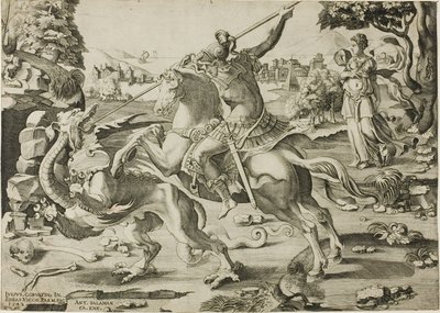 Sankt Georg och draken av Enea Vico