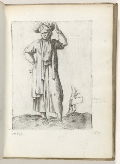 Spansk landman ca. 1550 Attityderna hos olika nationer i vår tid (serietitel) av Enea Vico