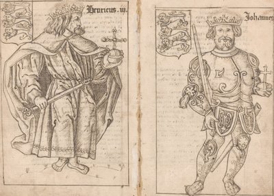 King John [höger sida] av English 16th Century