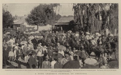 En Boer Leaders-begravning i Pretoria av English Photographer