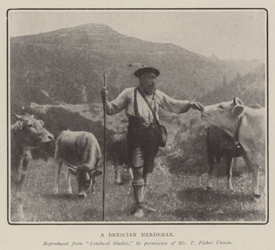 En Brescian Herdsman av English Photographer