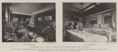 A Coronation Club, Central Rendezvous for Colonial Troops nu i London av English Photographer