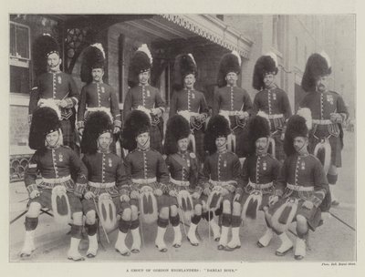 En grupp Gordon Highlanders, Dargai Boys av English Photographer