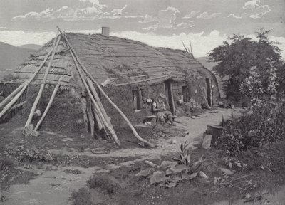 En Highland Hut, Lochaber av English Photographer