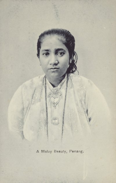En malajisk skönhet, Penang (svartvitt foto) av English Photographer