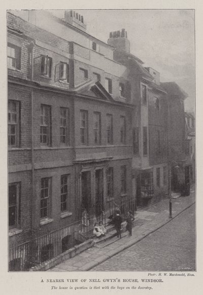 En närmare vy av Nell Gwynn House, Windsor av English Photographer