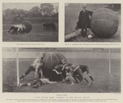 Ett nytt vinterspel, Pushball på Crystal Palace av English Photographer