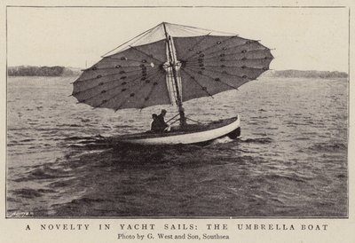 En nyhet i Yacht Sails, paraplybåten av English Photographer