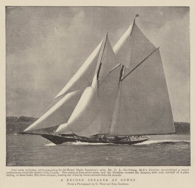 En rekordskärare på Cowes av English Photographer