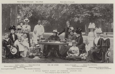 En kunglig familjefest i Osborne, augusti 1898 av English Photographer