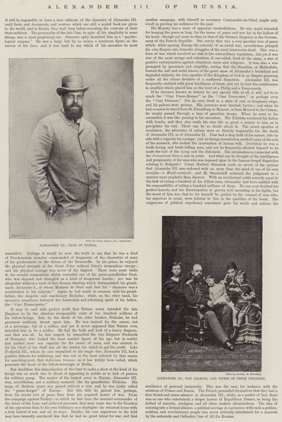 Alexander III av Ryssland av English Photographer