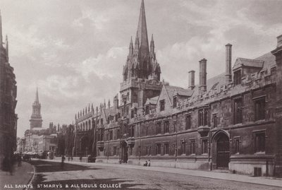 All Saints St Marys och All Souls College av English Photographer