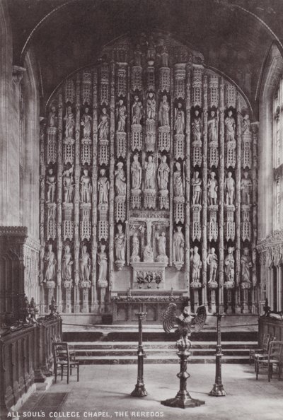All Souls College Chapel, The Reredos av English Photographer