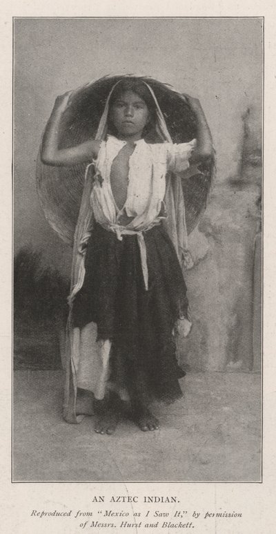 En aztekisk indian av English Photographer