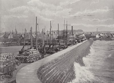 Arbroath, skyddsmuren av English Photographer
