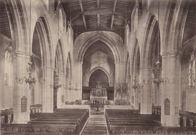 Arundel: Parish Church Interiör (s/v foto) av English Photographer