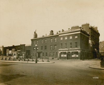 Baker Street järnvägsstation; fotograferad 27 mars 1915 av English Photographer