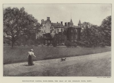 Balnagowan Castle, Ross-Shire, säte för Sir Charles Ross, Baronet av English Photographer
