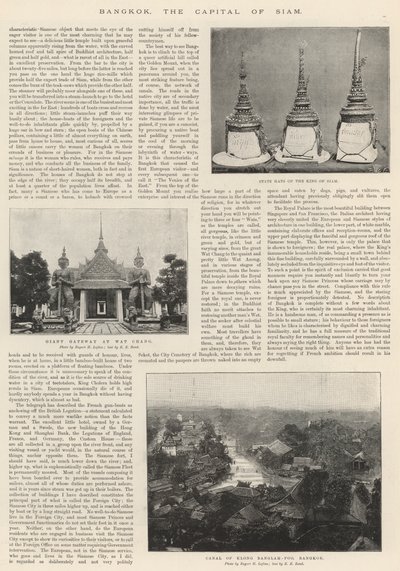 Bangkok, Siams huvudstad av English Photographer