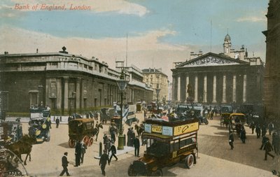 Bank of England, London. Vykort skickat 1913. av English Photographer