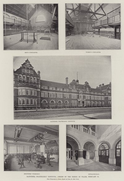 Battersea Polytechnic Institute, öppnat av Prince of Wales, 24 februari av English Photographer