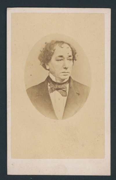 Benjamin Disraeli, visitkort av English Photographer