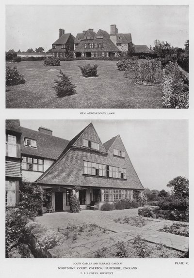 Berrydown Court, Overton, Hampshire, England (s/v foto) av English Photographer