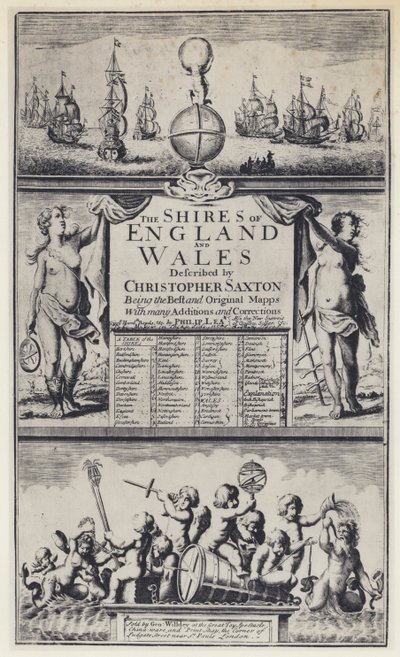 C Saxton, The Shires of England, G Willdey av English Photographer