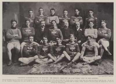 Kanadensiska Lacrosse-spelare i England, Toronto-laget är nu på sex veckors besök i detta land av English Photographer