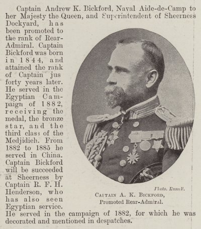 Kapten AK Bickford, befordrad konteramiral av English Photographer