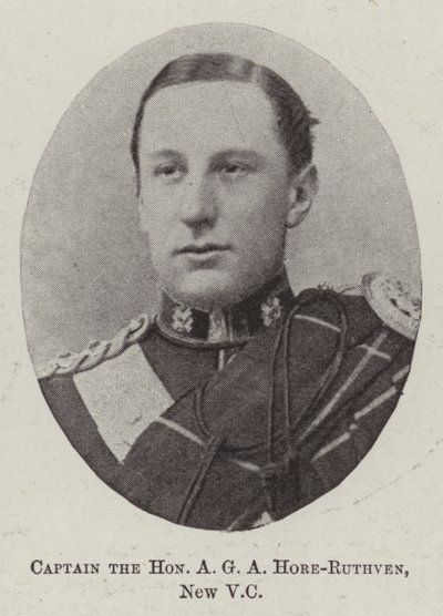 Kapten den ärade A G A Hore-Ruthven, New VC av English Photographer