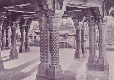Böjda pelare, Panch-Mahal, Fatehpur-Sikri av English Photographer