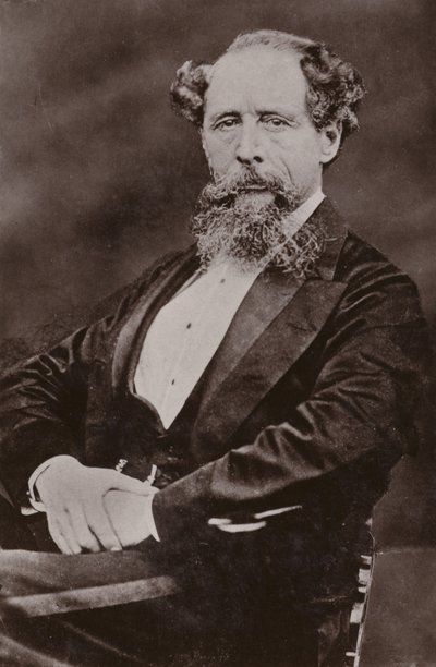 Charles Dickens (1812-1870), engelsk författare av English Photographer