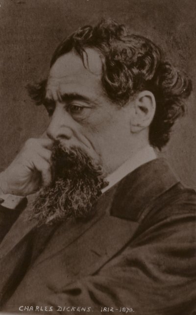 Charles Dickens (1812-1870), engelsk författare av English Photographer