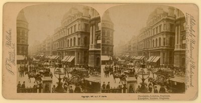 Cheapside, London; stereoskopisk bild av English Photographer