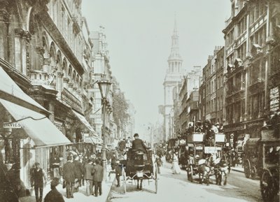 Cheapside, österut, City of London, 1890 av English Photographer