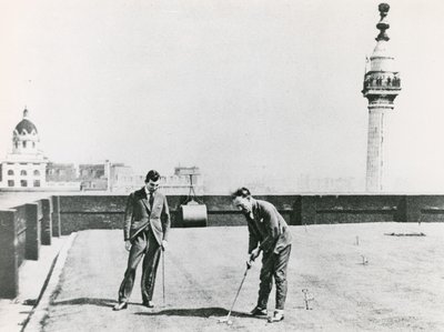 Stadsgolfare sett från monumentet av English Photographer
