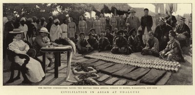 Civilisation i Assam vid Udalguri av English Photographer