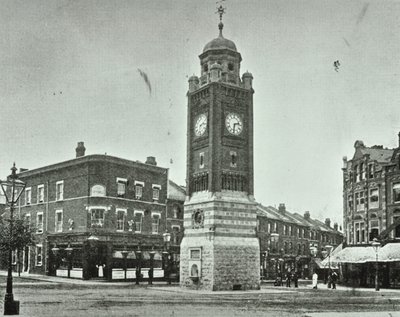 Clock Tower, The Broadway, Crouch End, 1890 av English Photographer