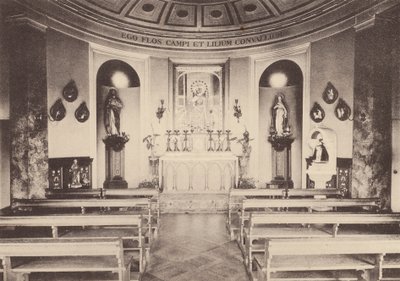 Klostret för det heliga hjärtat, Roehampton: Mater Admirabilis-kapellet (svartvitt foto) av English Photographer