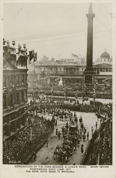 Kröning av deras majestäter King George och Queen Mary av English Photographer