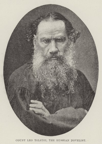 Greve Leo Tolstoi, den ryske romanförfattaren av English Photographer