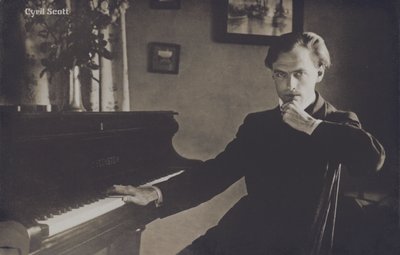 Cyril Scott, engelsk kompositör, författare och poet (s/v foto) av English Photographer