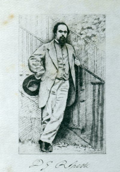 Dante Gabriel Rossetti (1828-82) av English Photographer