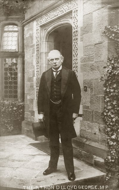 David Lloyd George, walesisk liberal politiker (s/v foto) av English Photographer