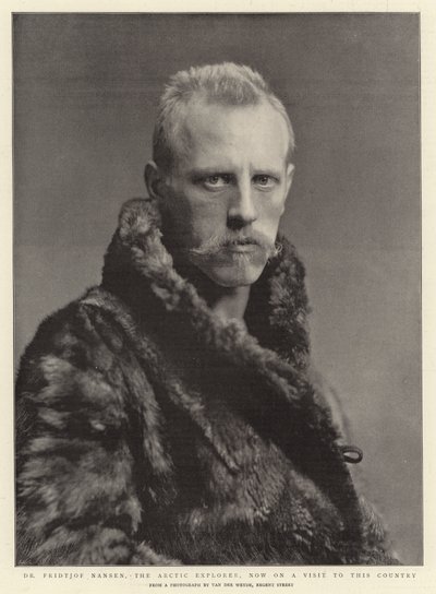 Dr Fridtjof Nansen, Arctic Explorer, är nu på besök i detta land av English Photographer