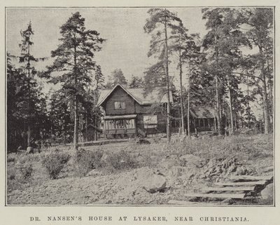 Dr Nansens hus på Lysaker, nära Christiania av English Photographer
