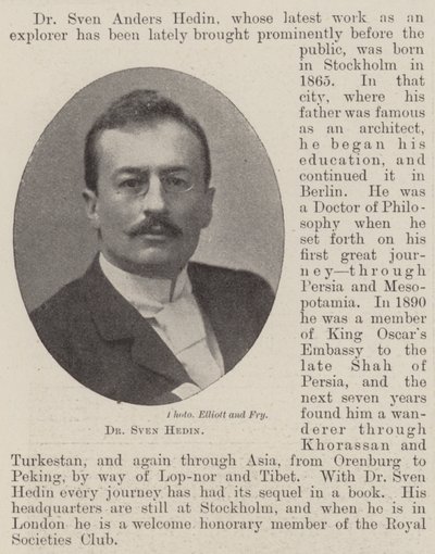 doktor Sven Hedin av English Photographer